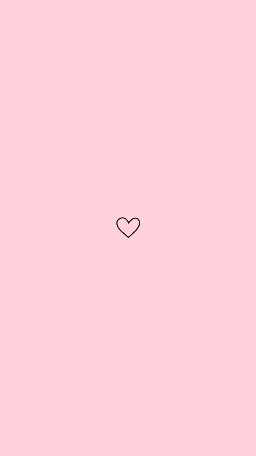 Aesthetic Instagram Minimalist Heart Wallpaper