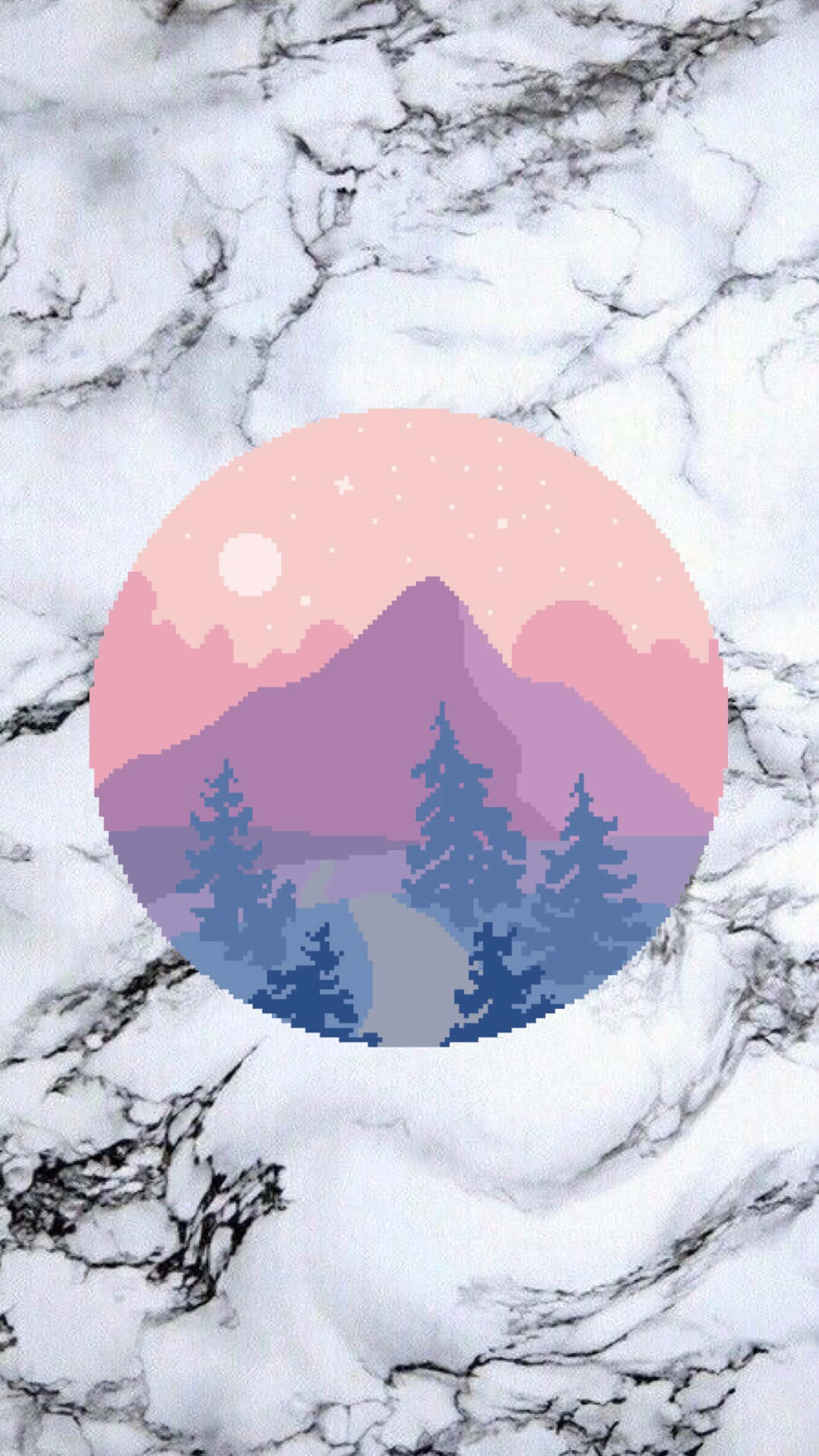 Aesthetic Instagram Mountain Marble White Wallpaper