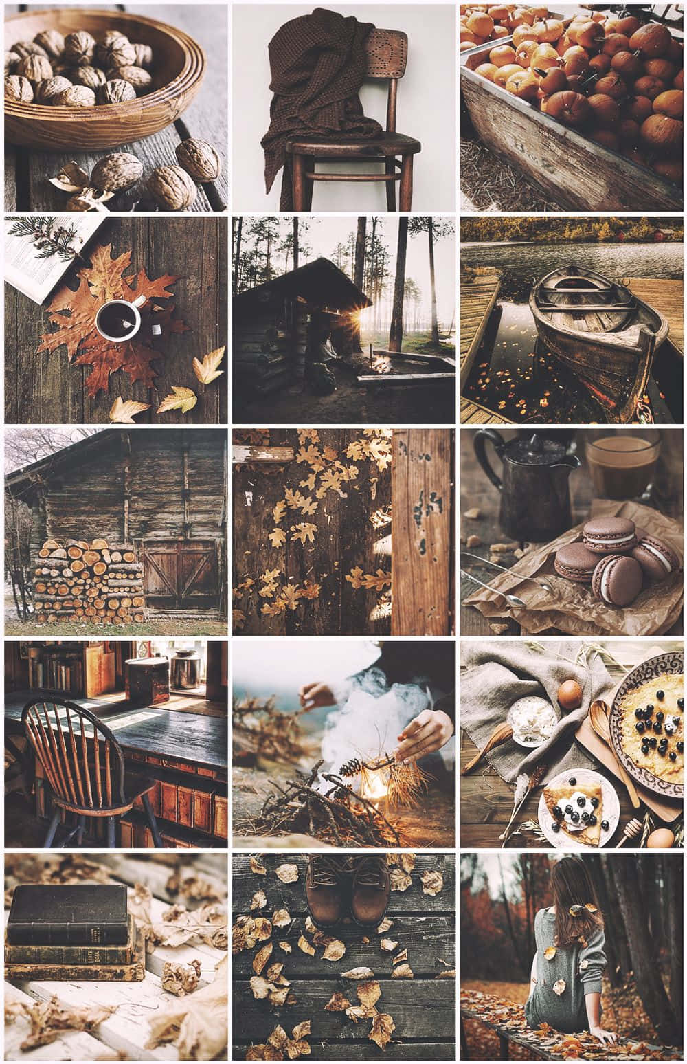 Aesthetic Instagram Vintage Photo Collage Wallpaper