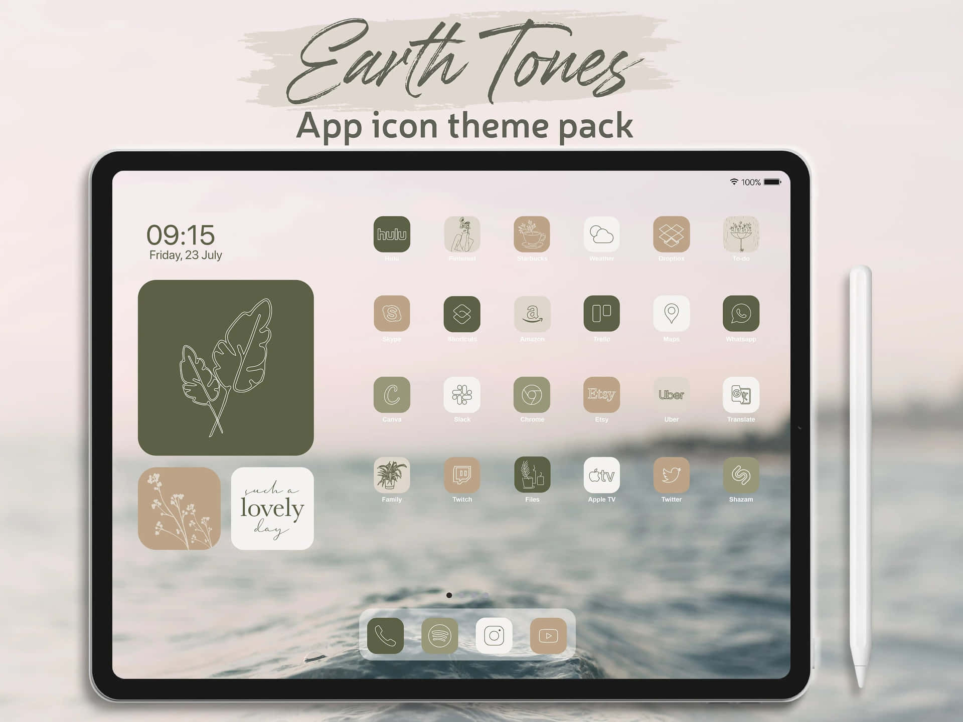 Earth Tones App Icon Theme Pack Screenshot 1