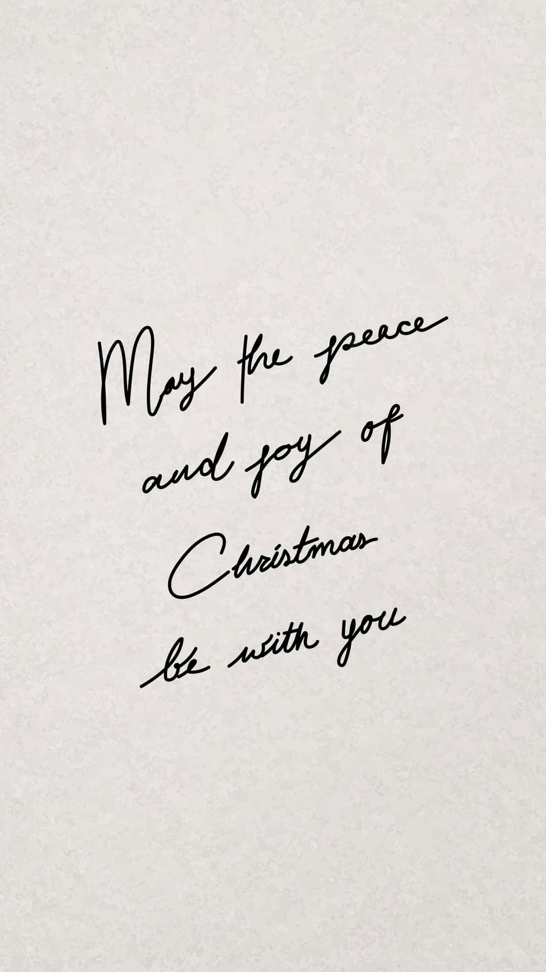 A Handwritten Letter That Says May Peace And Joy Of Christmas Be With You