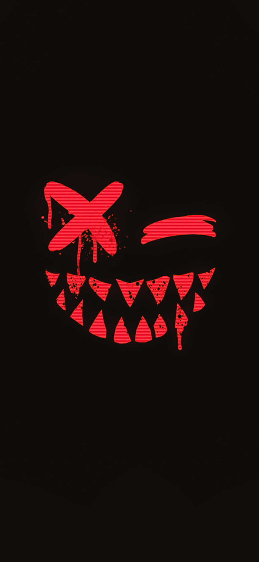 Aesthetic Iphone Horror Red Face Wallpaper