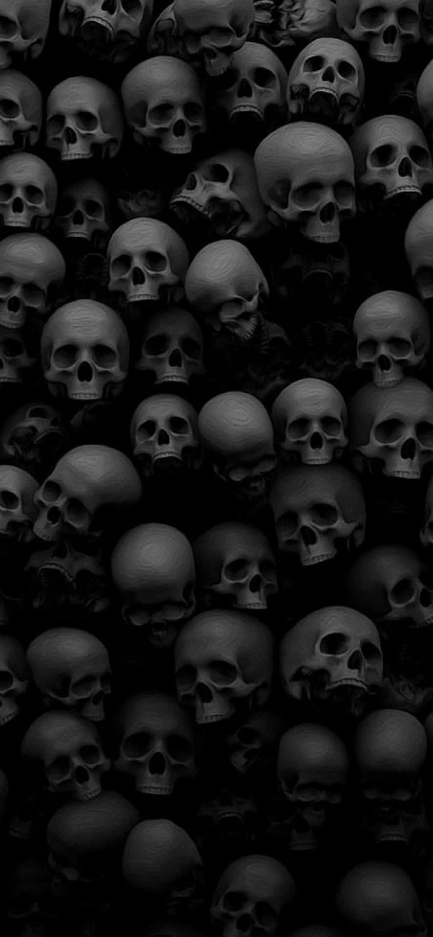 Aesthetic Iphone Horror Skulls Wallpaper
