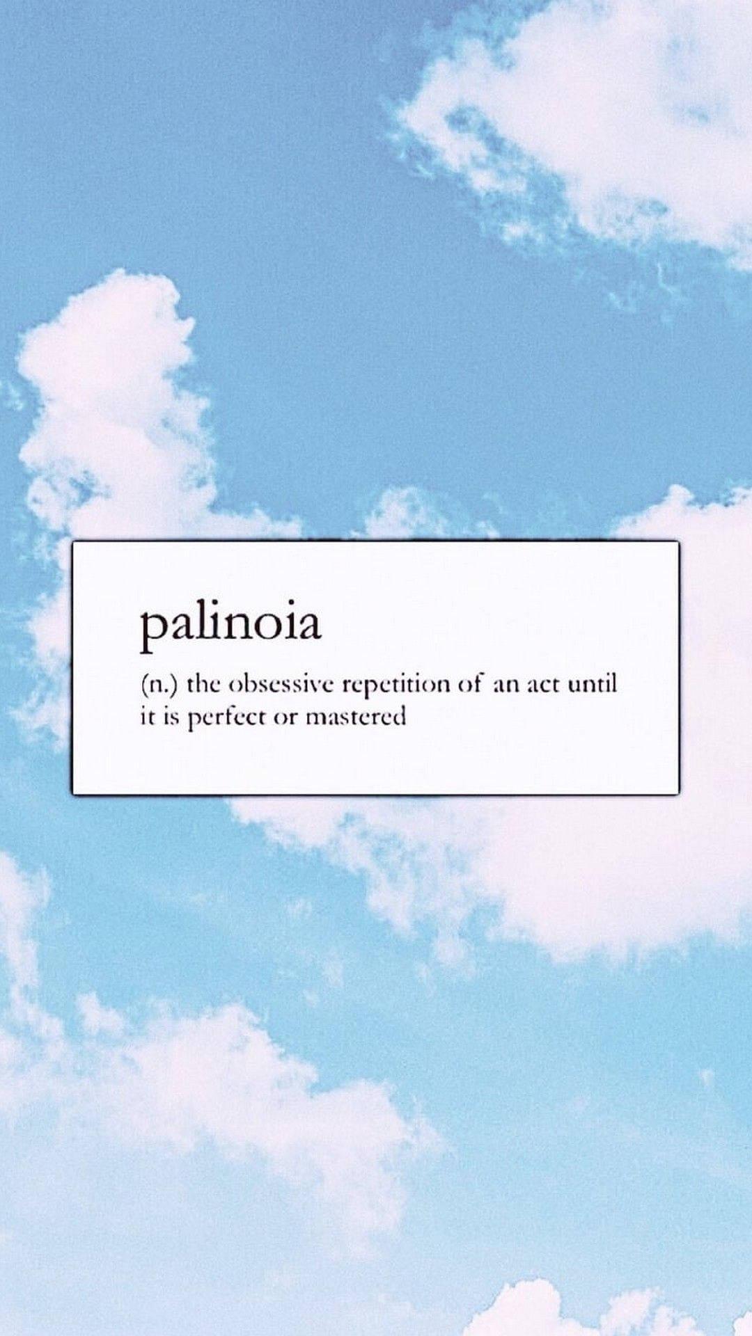 A Sky With Clouds And The Word Paloma Wallpaper