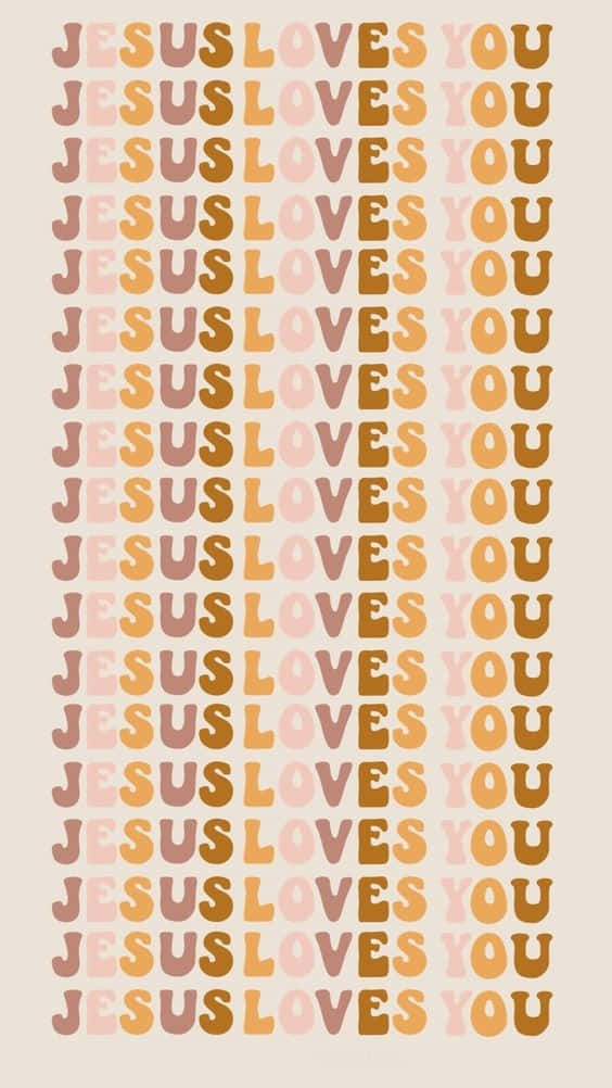 Aestetiskjesus Text Jesus Älskar Dig Wallpaper