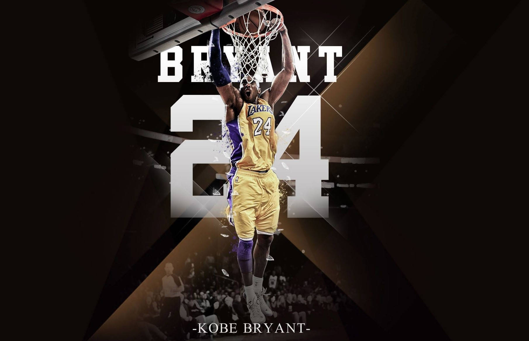 Den levende æstetik af Kobe Bryant Wallpaper