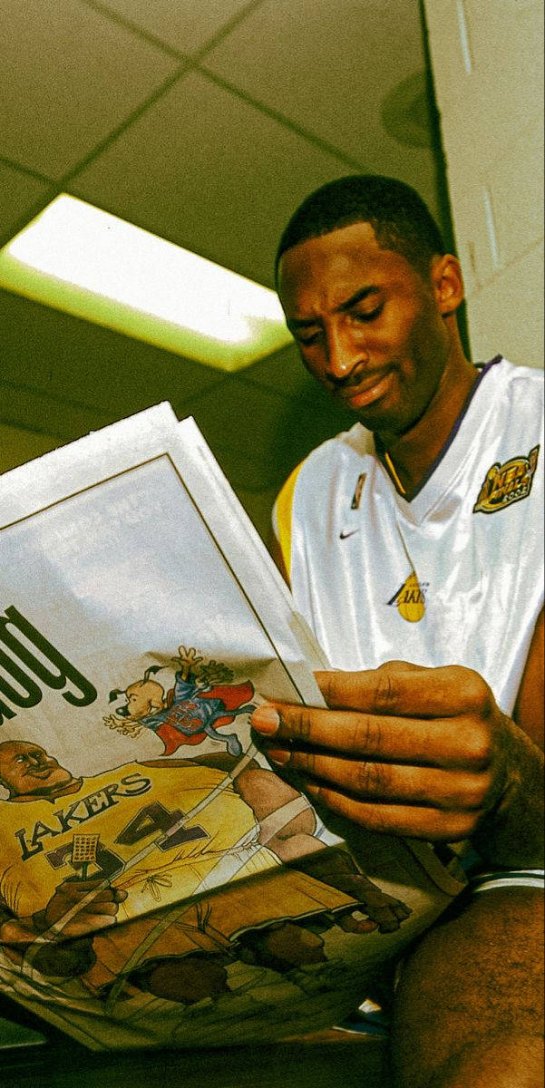 Æstetisk Kobe Bryant Sætter Nye Mål Skitser Wallpaper