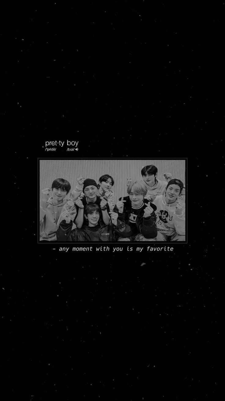 Aesthetic_ Kpop_ Group_ Monochrome Wallpaper