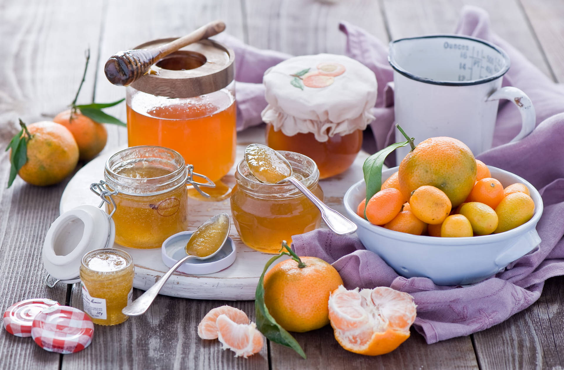 Aesthetic Kumquat Citrus Fruit Jam Wallpaper
