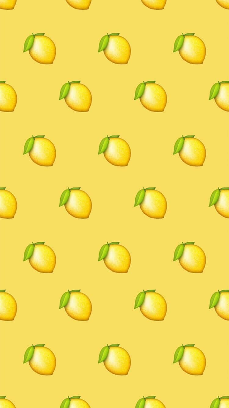 Aesthetic Lemon Emojis Wallpaper