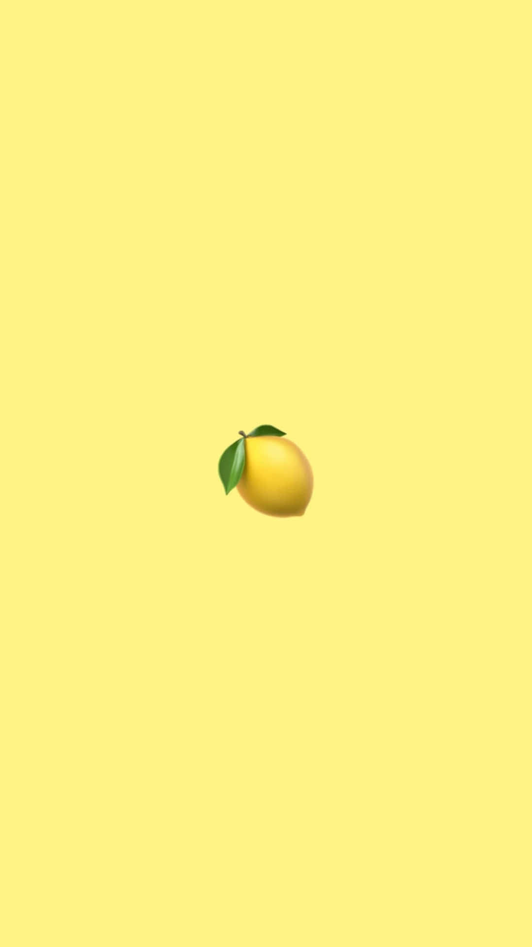 Aesthetic Lemon Emoji Wallpaper