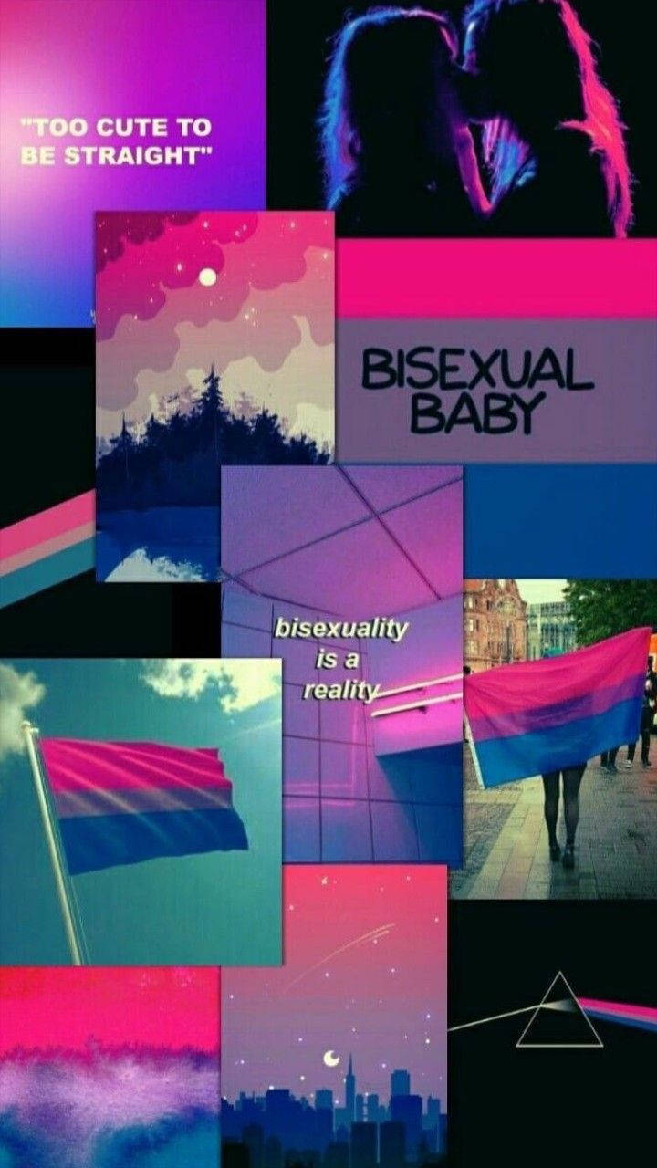 Biseksuel Æstetisk LGBT Regnbue Tapet Wallpaper