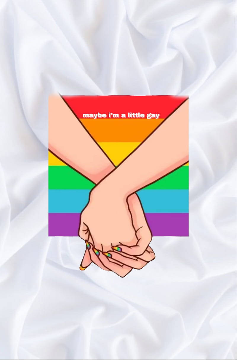 Feiernwir Den Pride - Ein Regenbogen An Farben, Vereint Und Gemeinsam Stehen Wir! Wallpaper