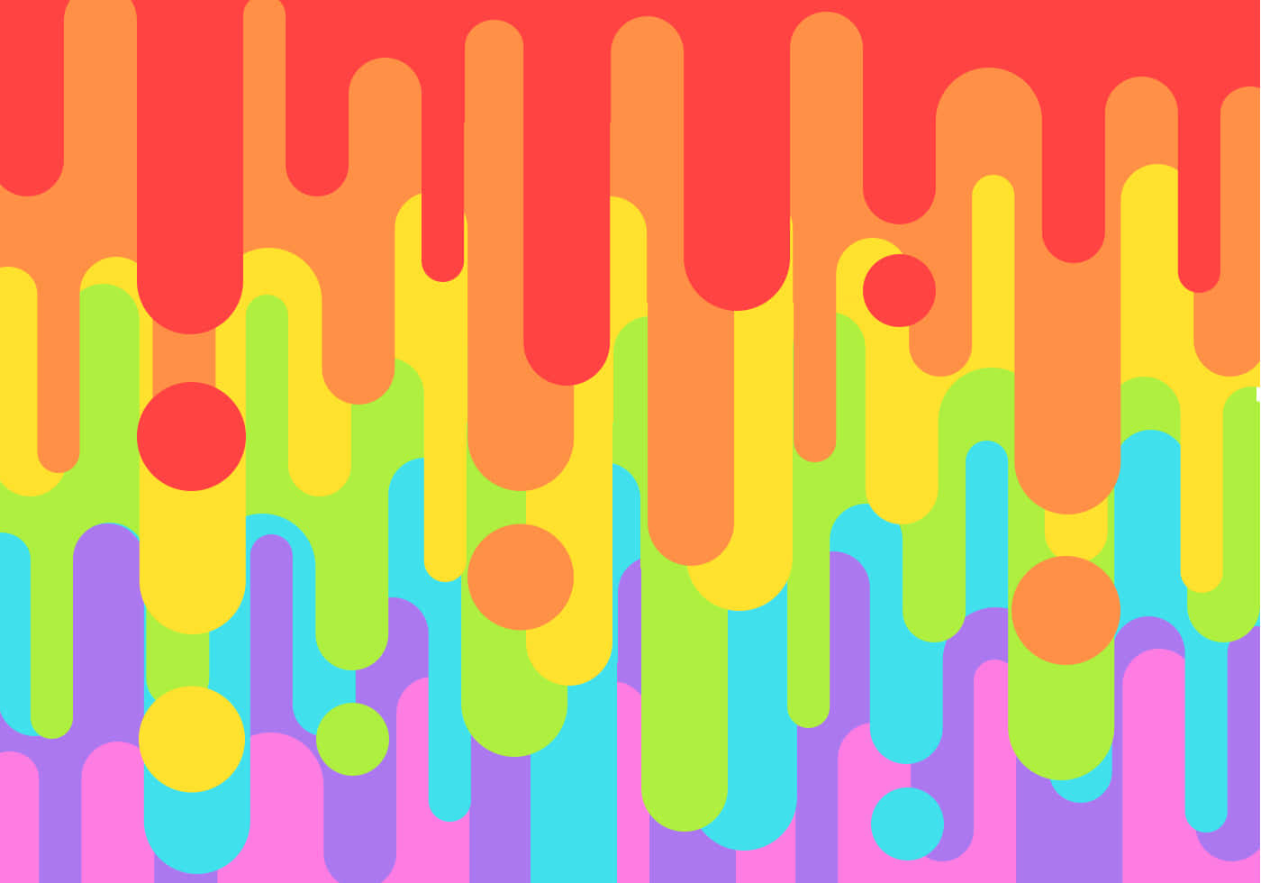 Aesthetic Lgbt Rainbow Dripping Wallpaper