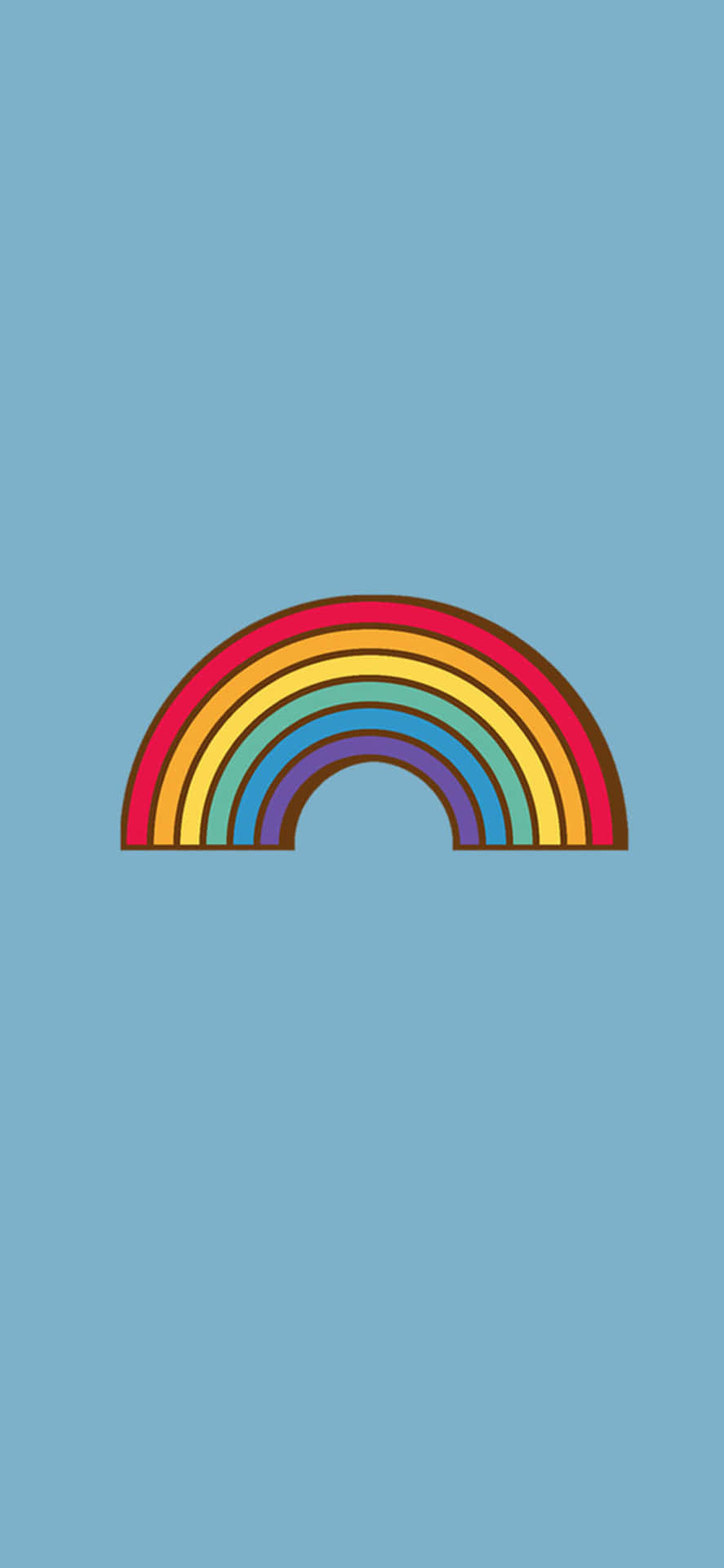 Sød æstetisk LGBT Regnbue Pastel Blå HD Tapet Wallpaper