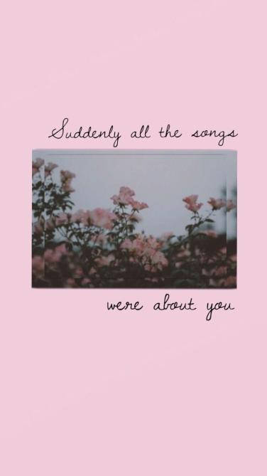 Aesthetic Love Songs Were About You Wallpaper