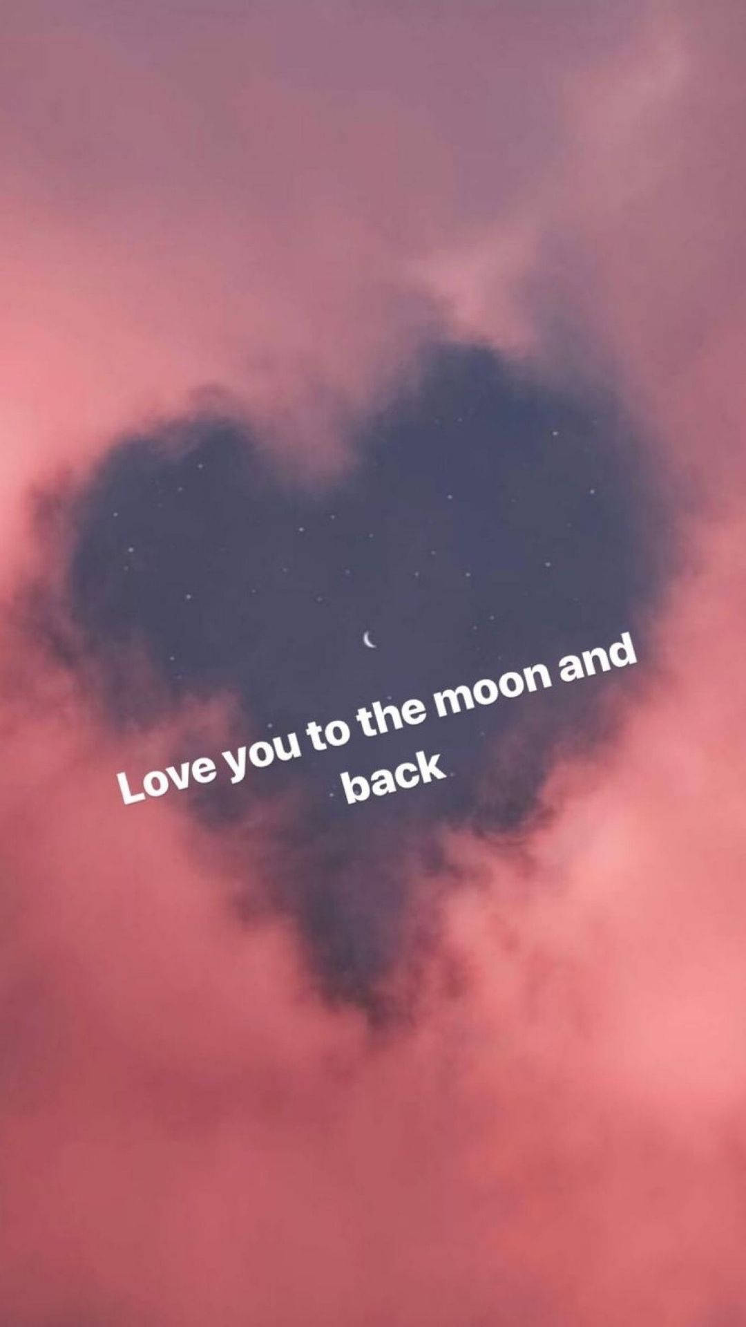 Aesthetic Love To The Moon Background