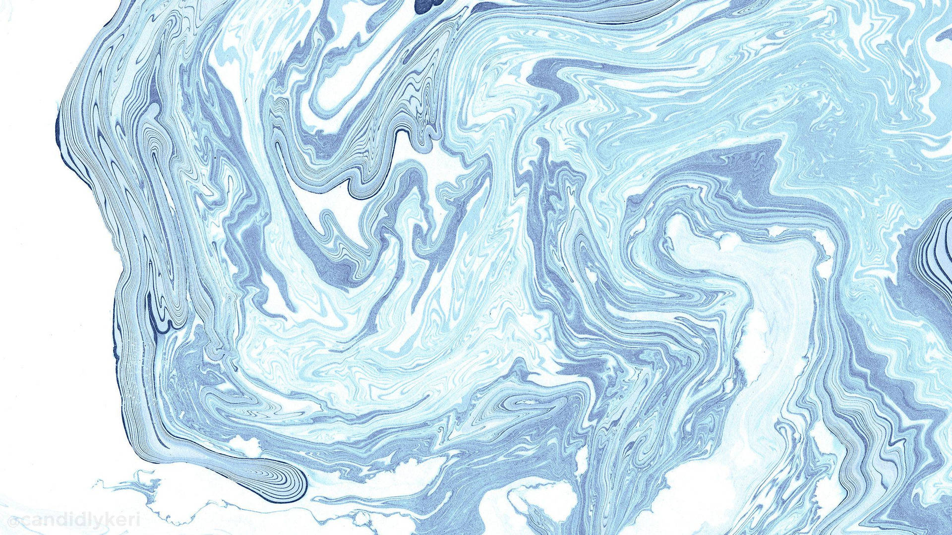 Aesthetic Macbook Blue Water Abstract Wallpaper