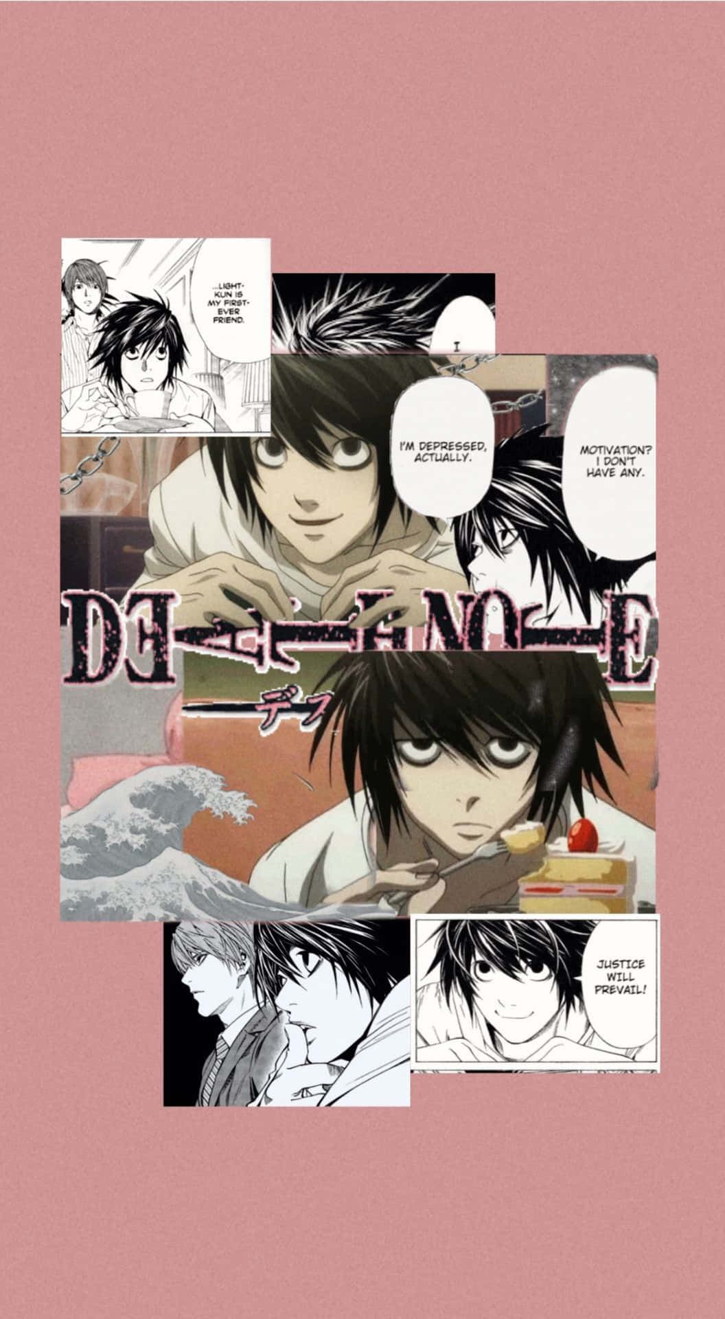 Death Note L Aesthetic Manga Wallpaper