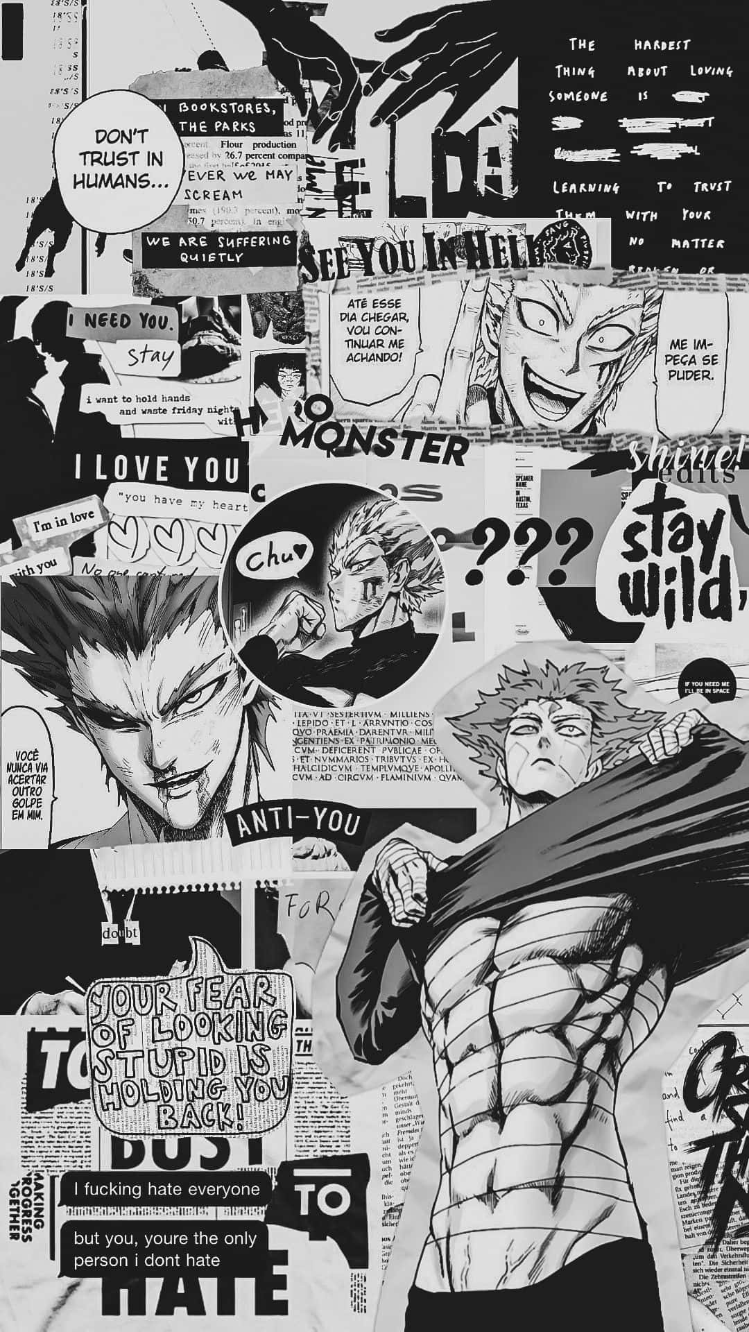 Garou One Punch Man Aesthetic Manga Wallpaper