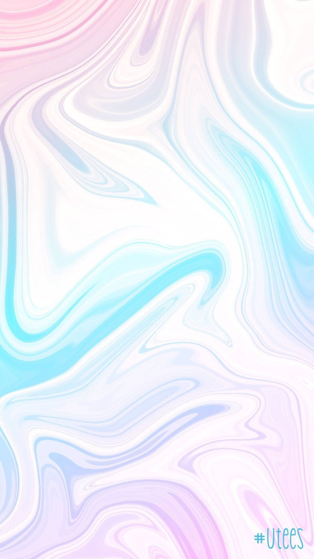 Aesthetic Marble In Cotton Candy Colors Wallpaper