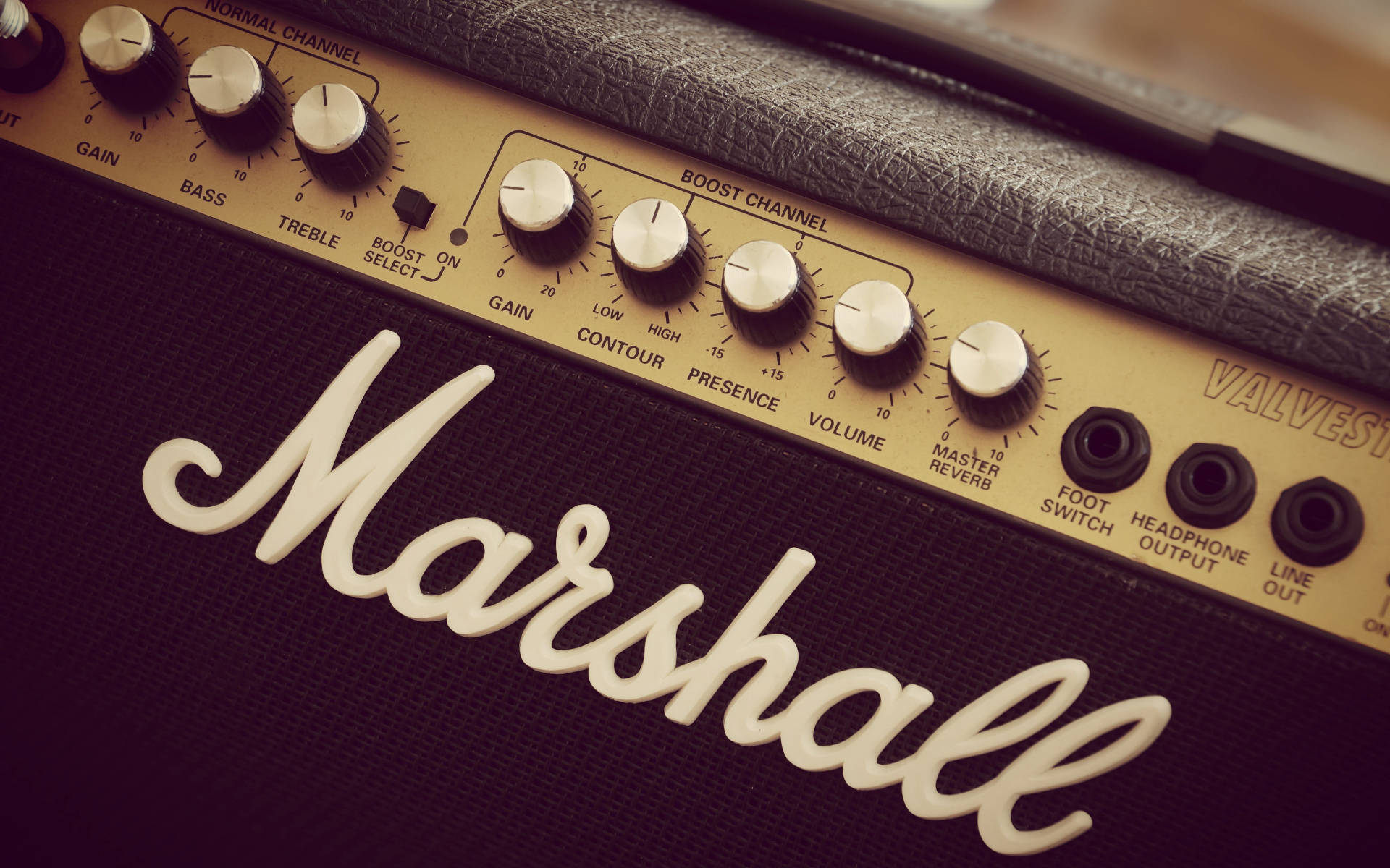 Aesthetic Marshall Guitar Amplifier Background