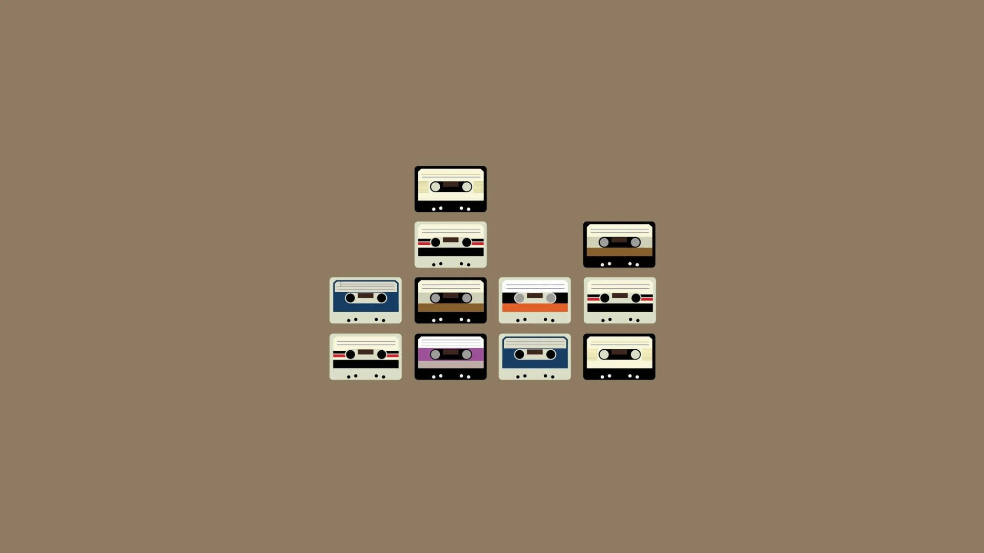 Aesthetic Minimalist Cassette Tape Wallpaper