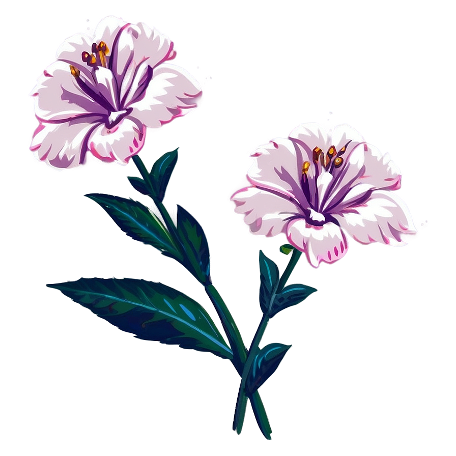Aesthetic Minimalist Flowers Png Rku PNG