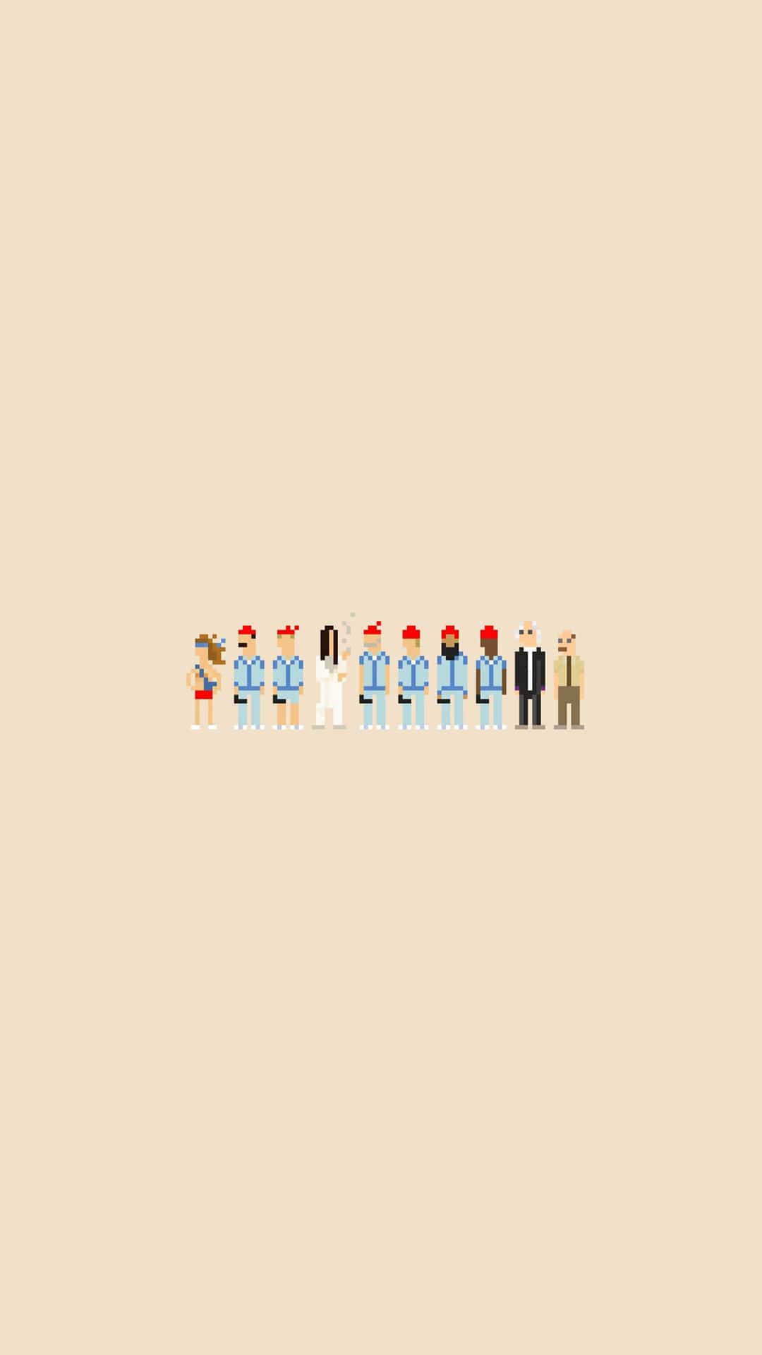 A Group Of People Standing In A Row Wallpaper