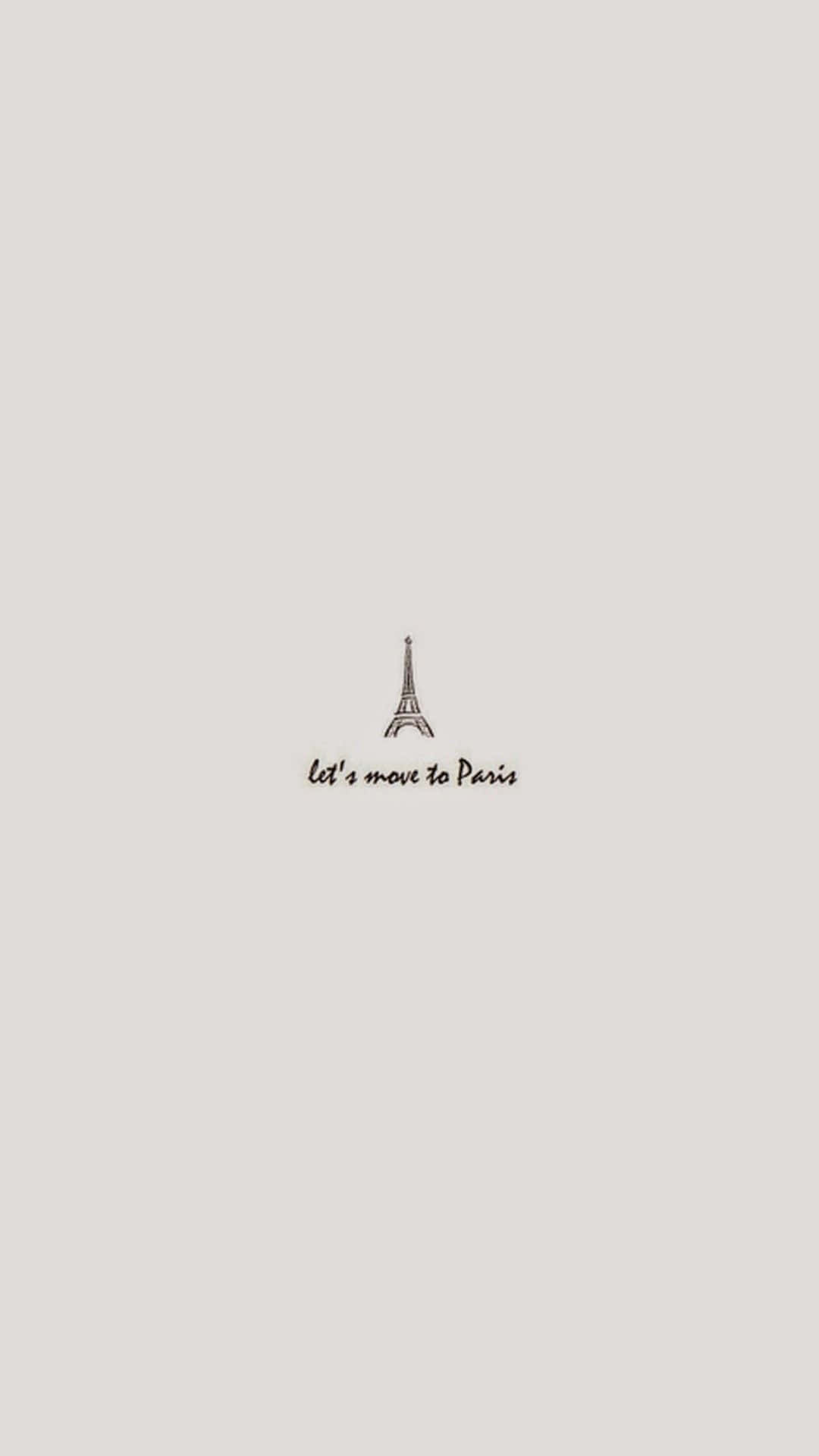 Et logo med ordene 'lad mig komme til Paris' Wallpaper
