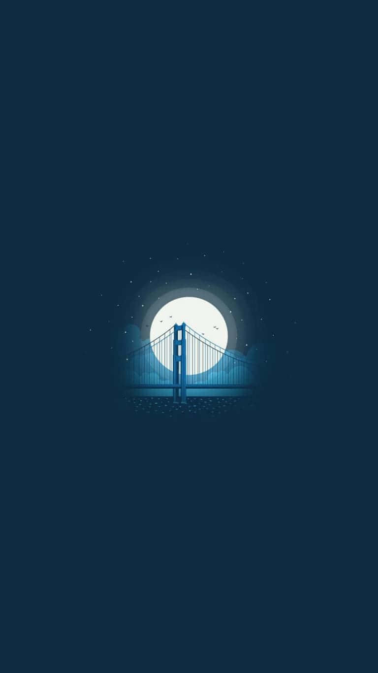 The Golden Gate Bridge Is Shown In The Dark Wallpaper