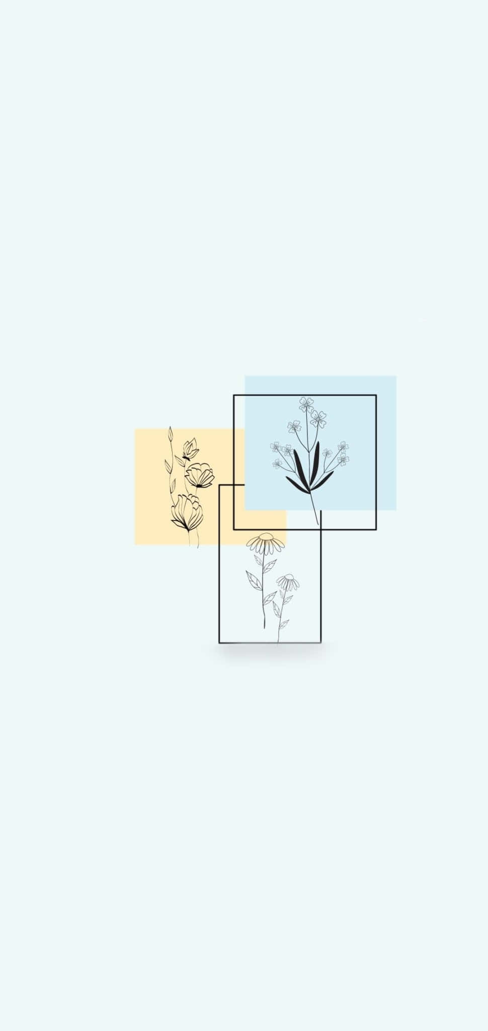 A Set Of Illustrations Of Plants And Flowers