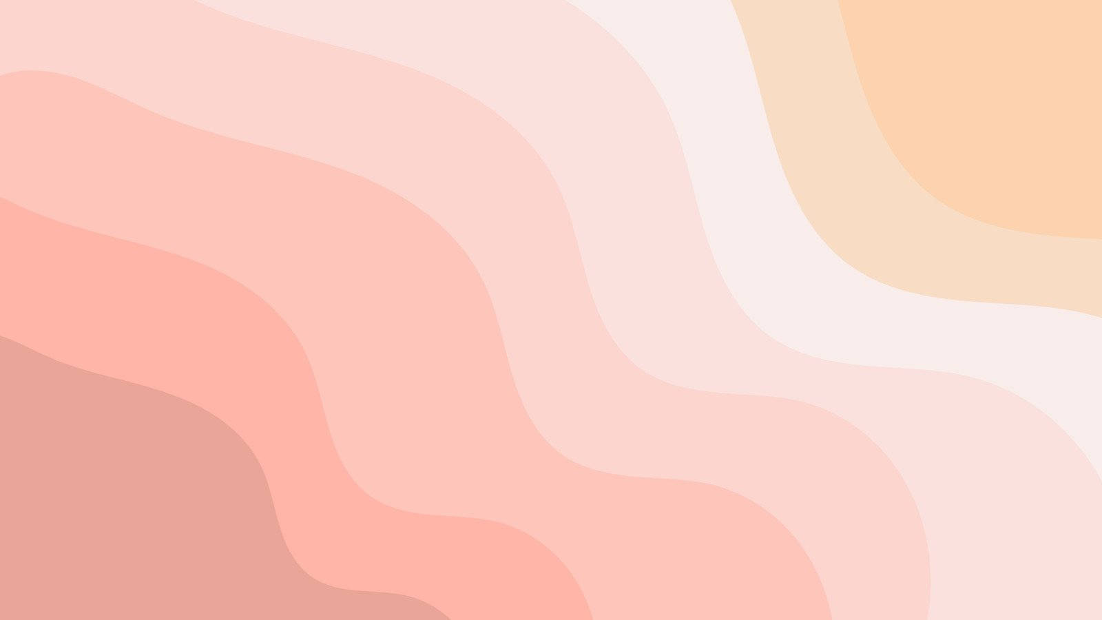 Aesthetic Minimalist Pink Waves Wallpaper