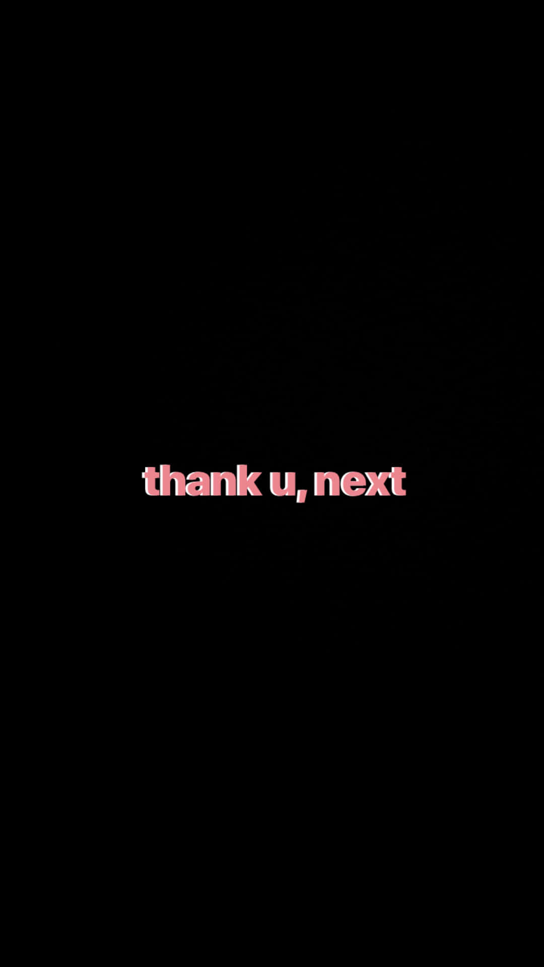 Pink Thank You Next Aesthetic Mood Wallpaper