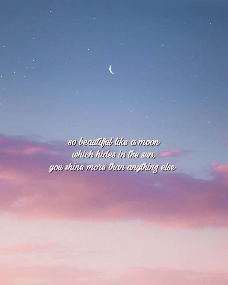 Quote Sunset Sky Aesthetic Mood Wallpaper