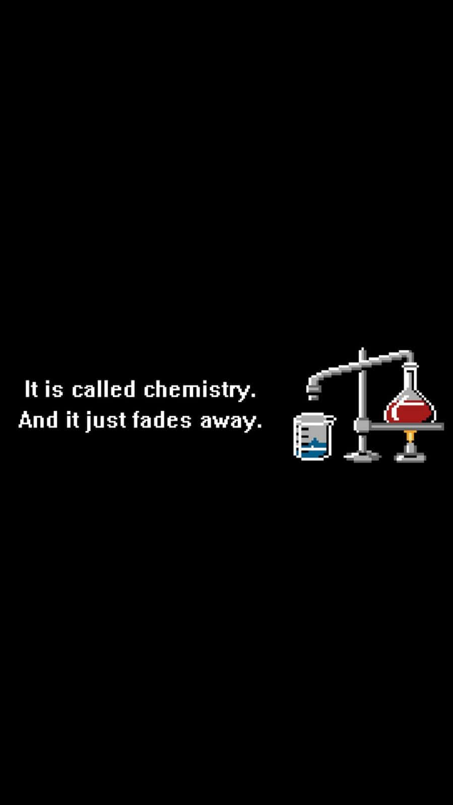 Chemistry Black Aesthetic Mood Wallpaper