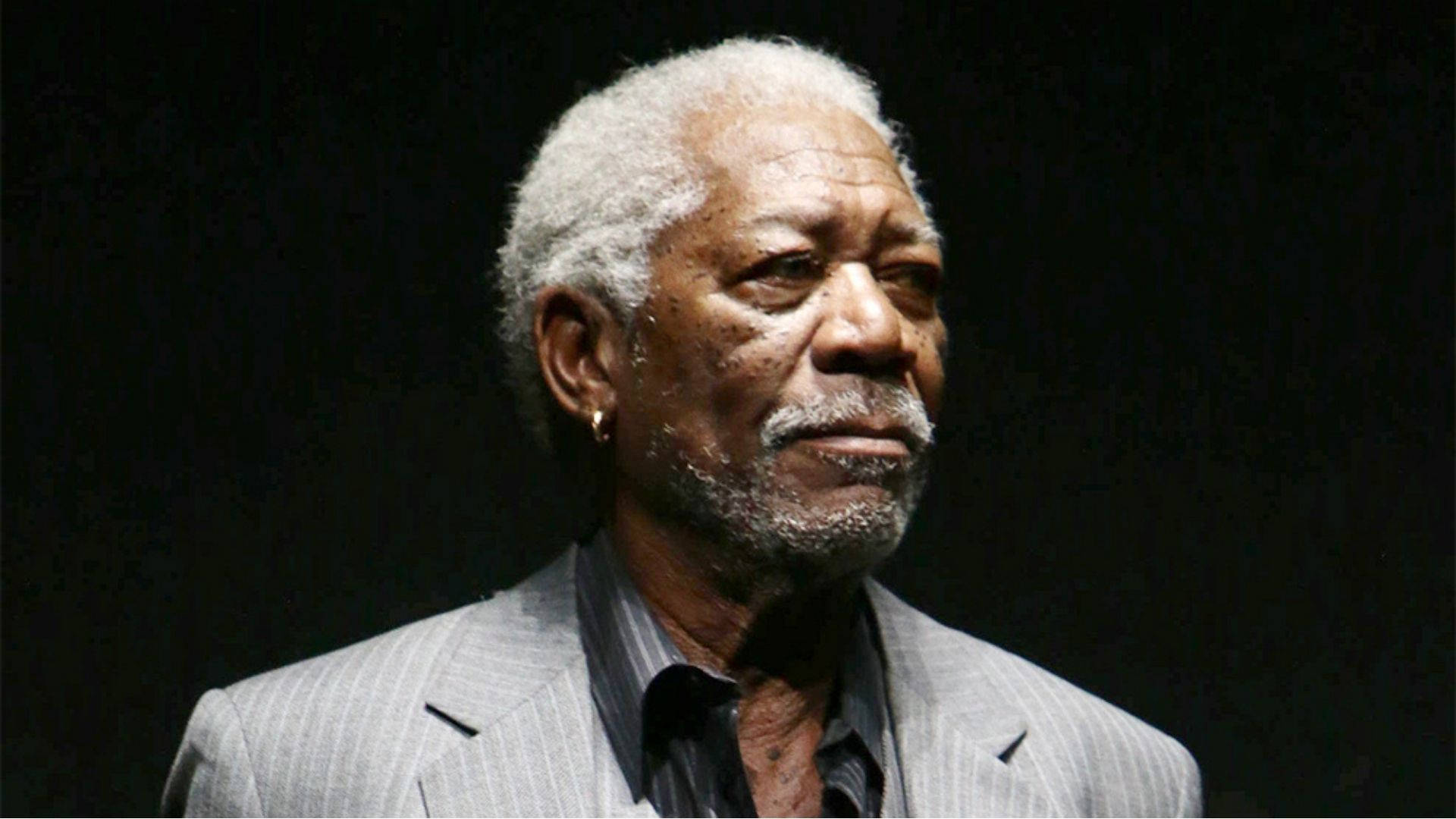 Æstetisk Morgan Freeman finder du på dit skrivebord. Wallpaper