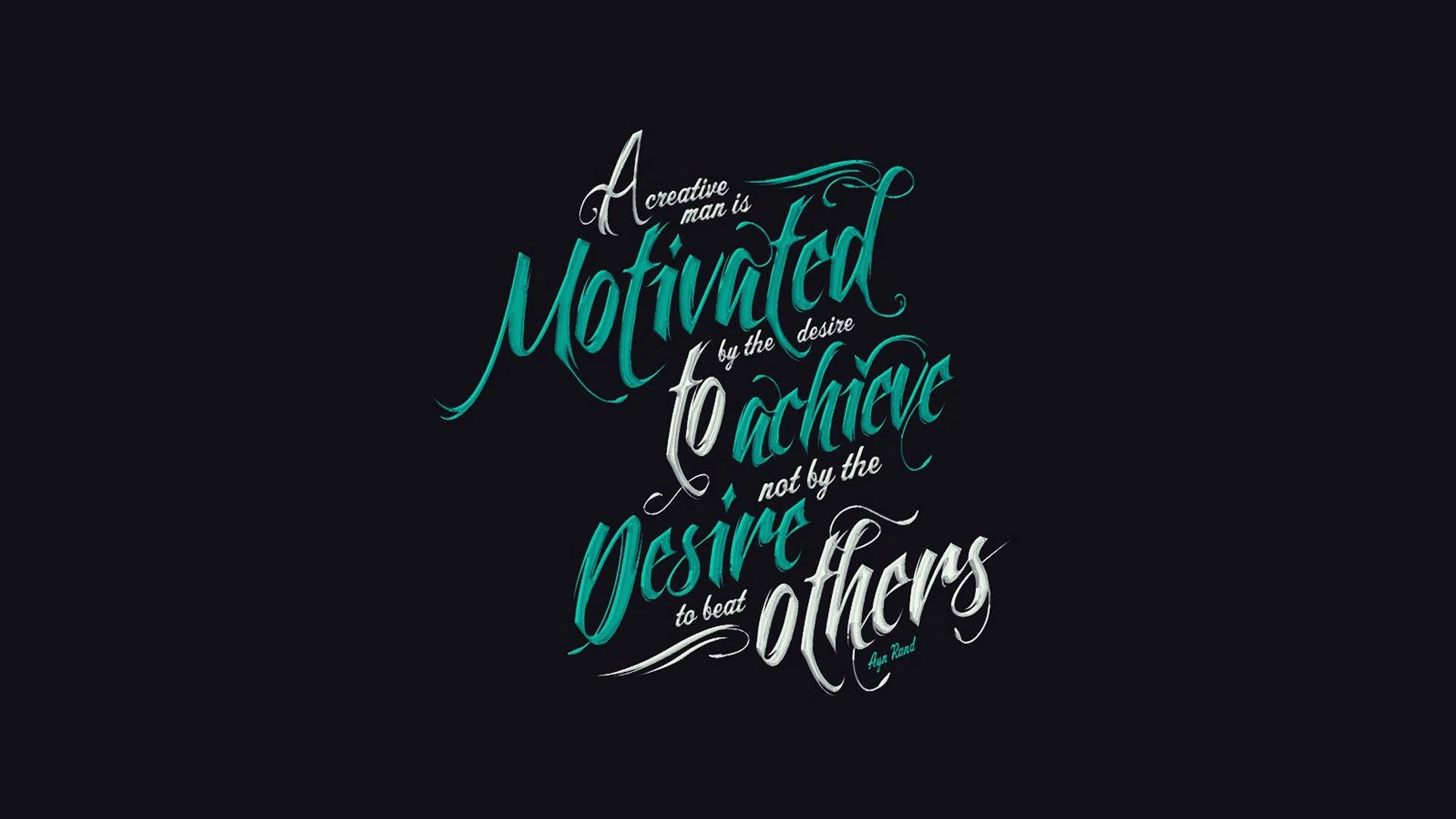 Æstetisk Motivation Typografi Wallpaper