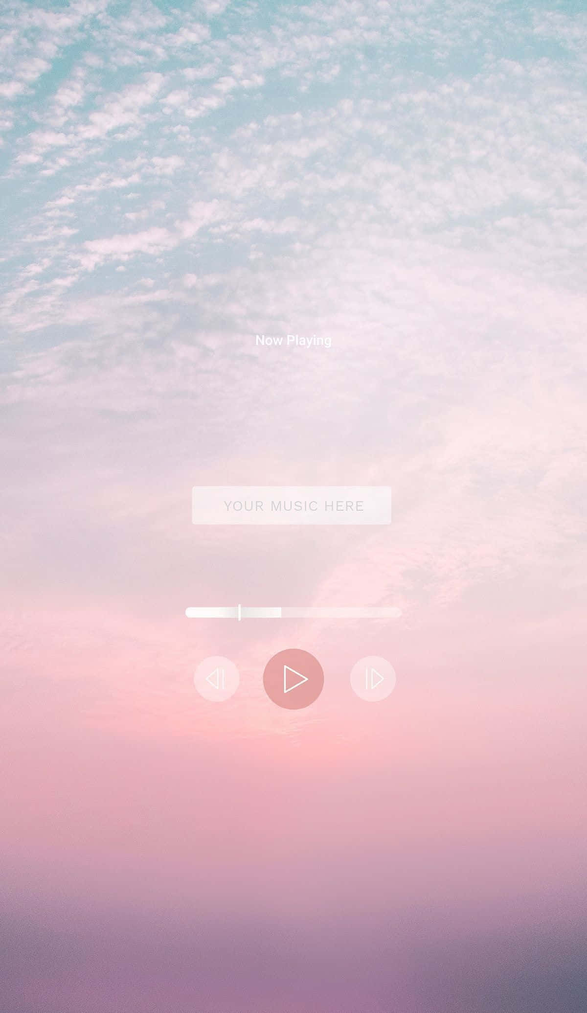 A Pink Sky With Clouds And A Blue Sky