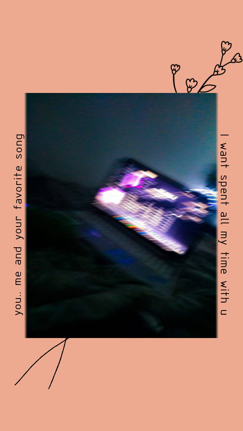 Aesthetic Music Of Laptop On Bed