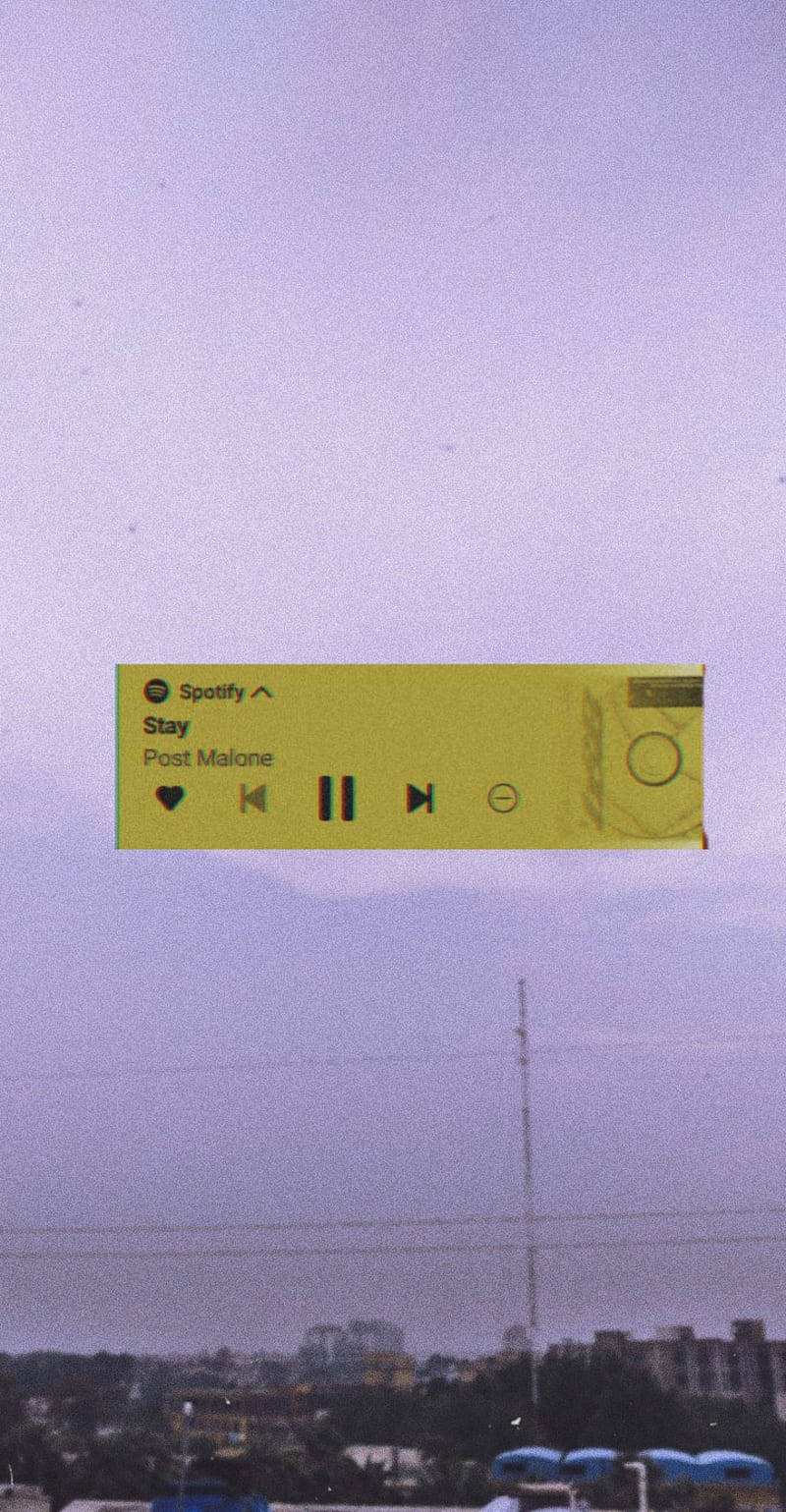 Aesthetic Music Stay By Post Malone Background