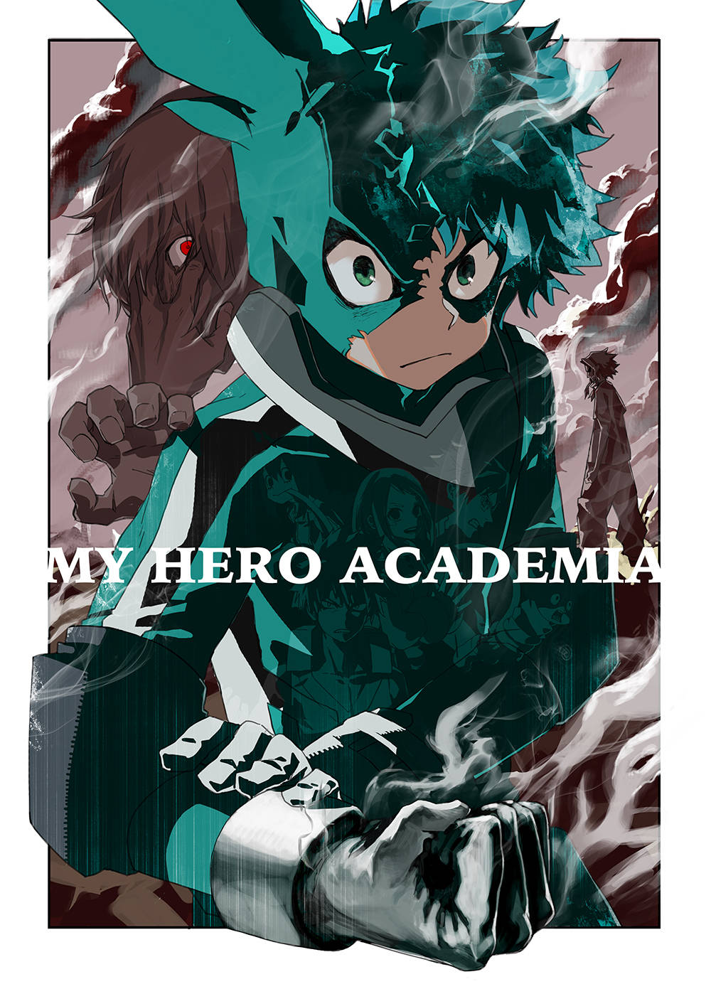 Ästhetischesmy Hero Academia Midoriya Deku Design Wallpaper