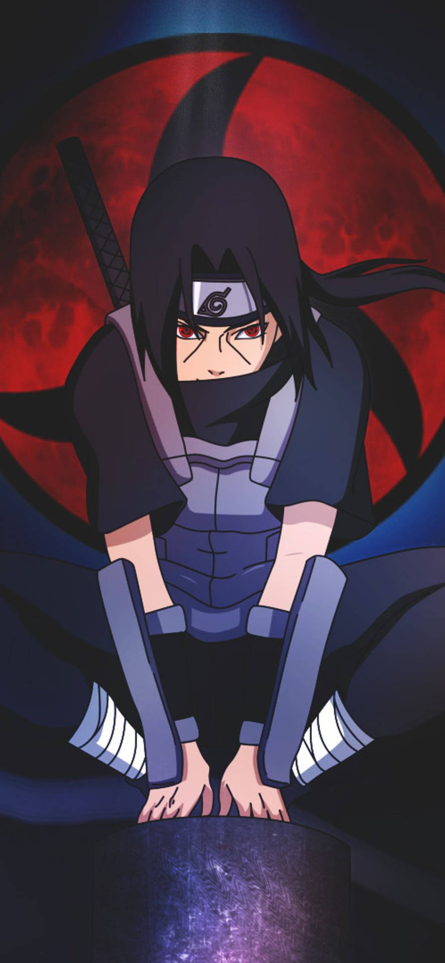 Estéticadel Personaje De Naruto Uchiha Itachi Mangekyo Sharingan Fondo de pantalla