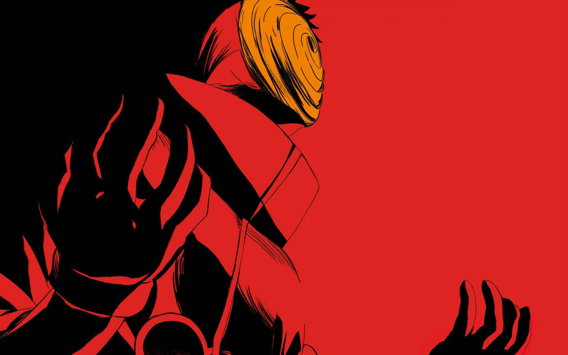 Akatsukitobi Rojo Estética Ilustración Digital De Naruto Fondo de pantalla