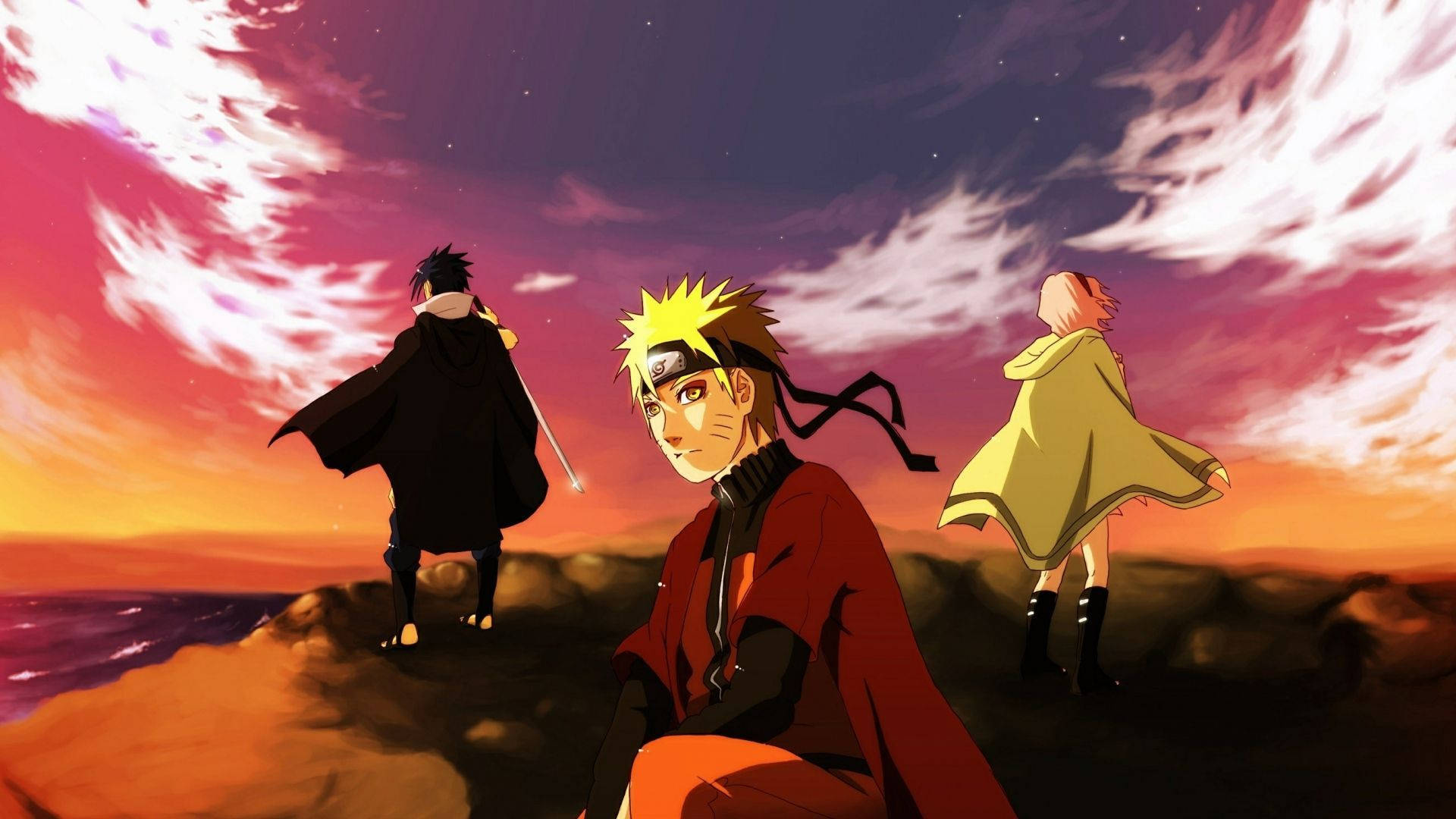 ¡prepáratepara Una Aventura Épica Con Aesthetic Naruto! Fondo de pantalla