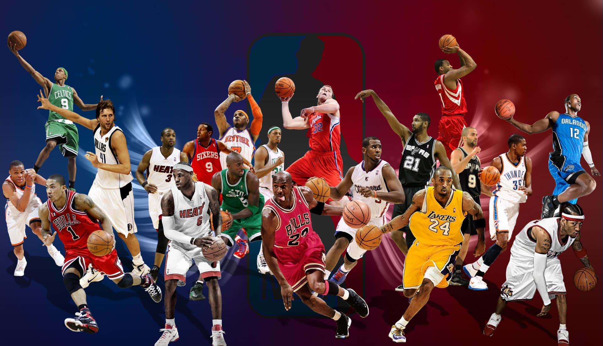 Æstetiske NBA-spillere Wallpaper