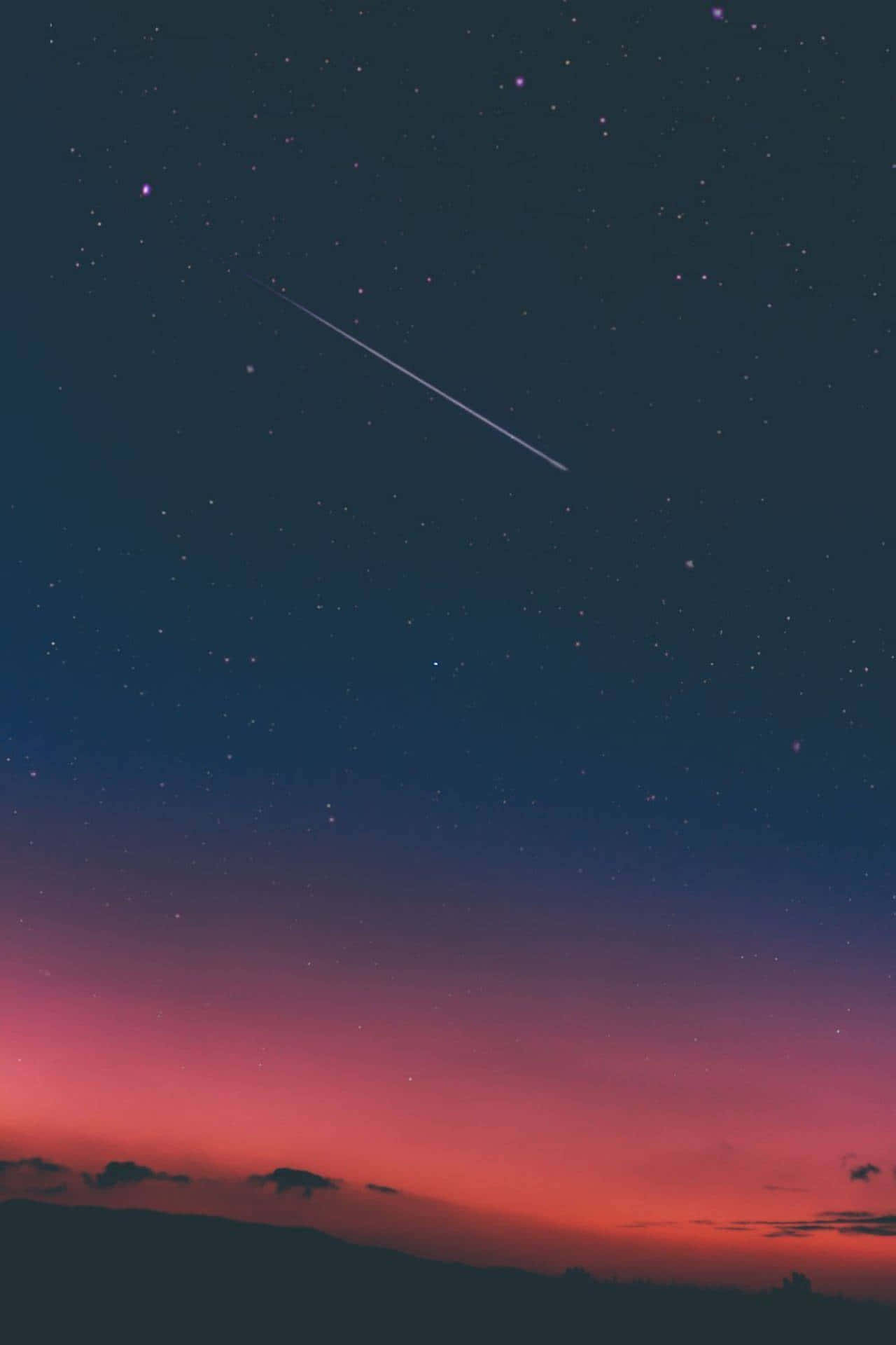 Den skønne æstetik af en nattehimmel Wallpaper