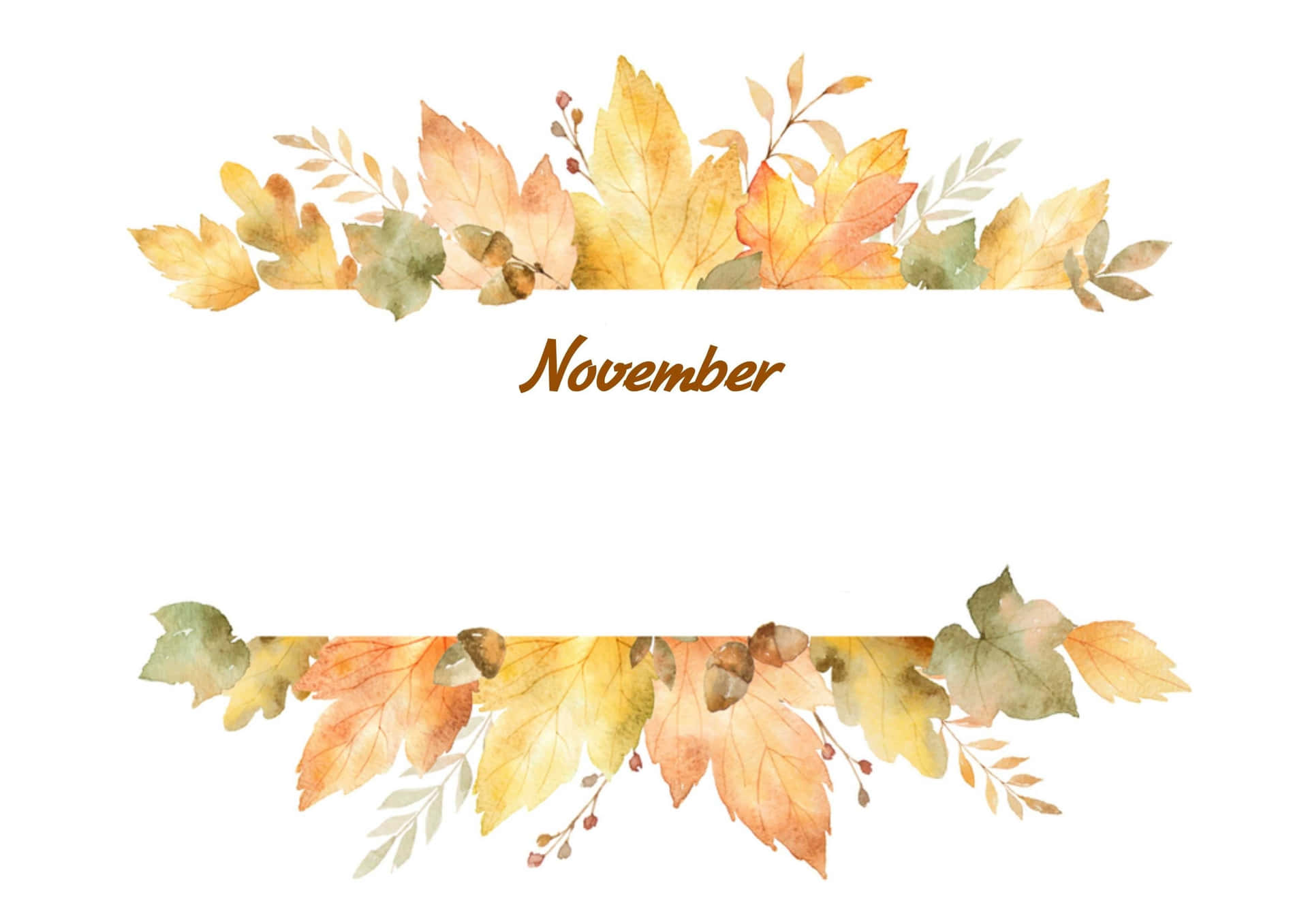 Rendiaccogliente Il Tuo Novembre Con Una Grafica Ricercata Sfondo