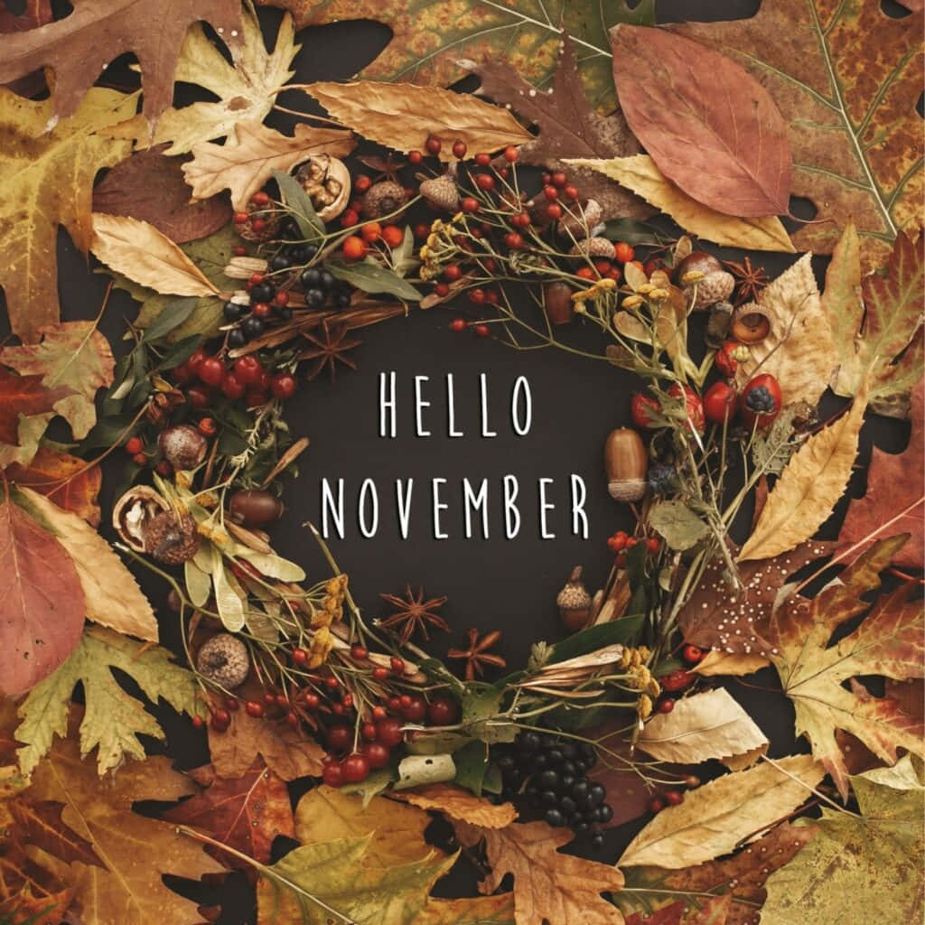 Enjoy the changing season in the cozy embrace of Aesthetic November Wallpaper
