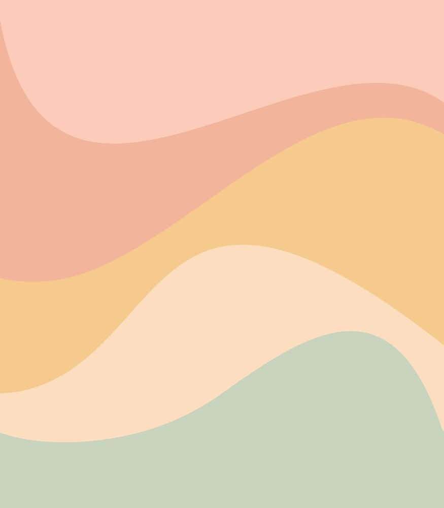 Download A Pastel Colored Background With A Wave Pattern Wallpaper ...